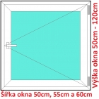 Plastov okna O SOFT rka 50, 55 a 60cm